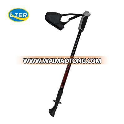 Ultralight cane aluminum metal or carbon fiber walking stick for camping