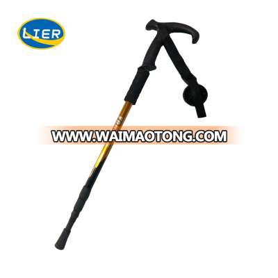 OEM Customized Aluminum Alloy Trekking Walking Stick Adjustable pole Wholesale